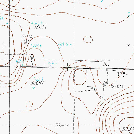 Topographic Map of Slide Baptist Church, TX