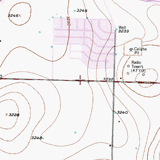 Topographic Map of Southwest Baptist Church, TX