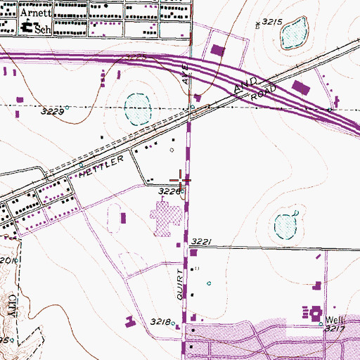 Topographic Map of North King Iglesia de Cristo Church, TX
