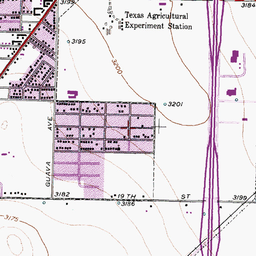 Topographic Map of Faith Tabernacle Church of God and Christ, TX