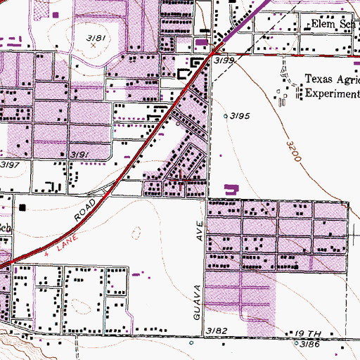 Topographic Map of Philia Temple Church of God and Christ, TX