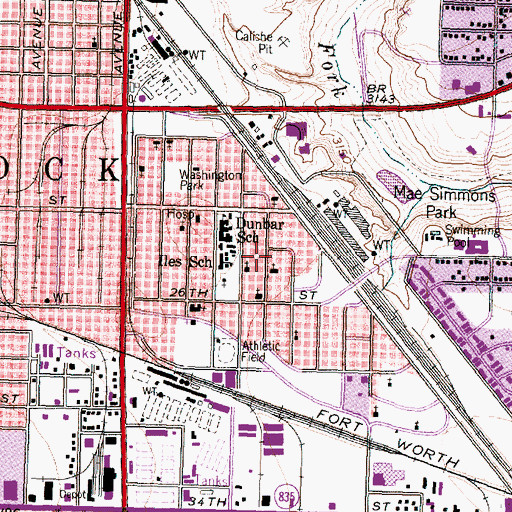 Topographic Map of Christ Temple Church of God in Christ, TX