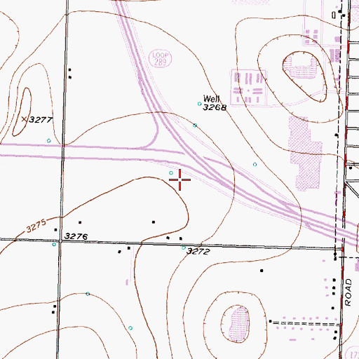 Topographic Map of First Church of the Nazarene, TX
