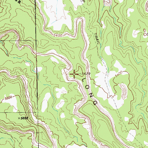 Topographic Map of Long Mesa, CO