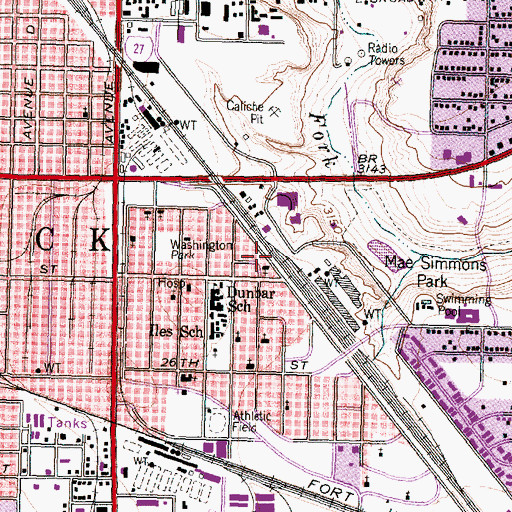 Topographic Map of Bethel African Methodist Episcopal Church, TX
