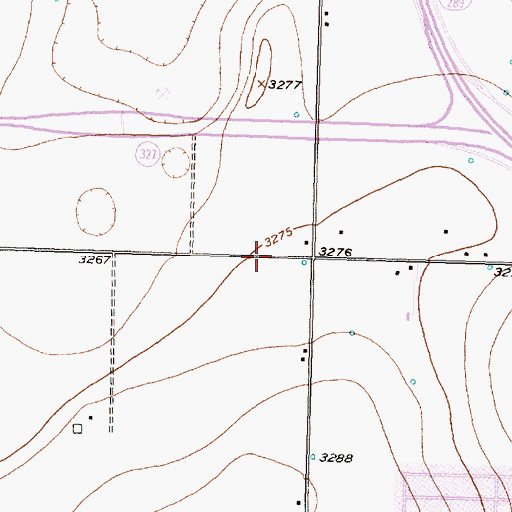Topographic Map of Christian Life Assembly of God Church, TX