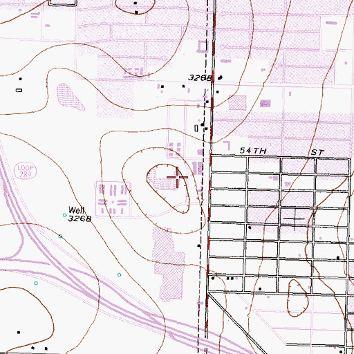 Topographic Map of Cornerstone Assembly of God Church, TX