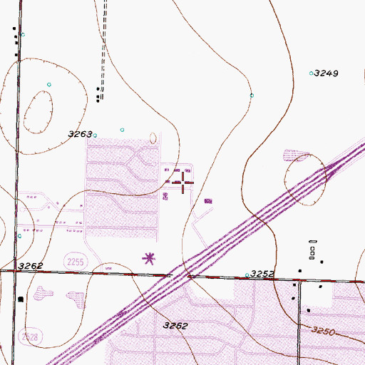 Topographic Map of Buckners Baptist Benevolences Church, TX
