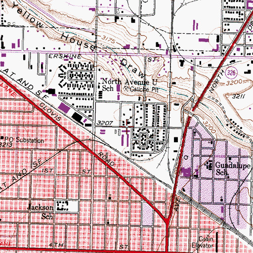 Topographic Map of First Mexican Baptist Church, TX