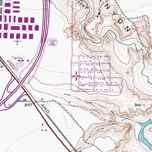 Topographic Map of First Progressive Baptist Church, TX
