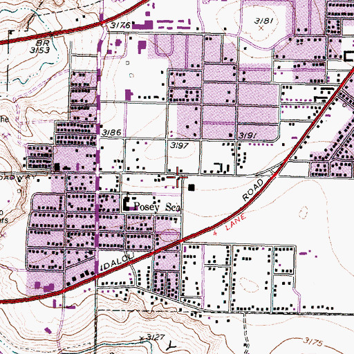 Topographic Map of Greater Saint Marks Baptist Church, TX