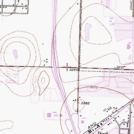 Topographic Map of Iglesia Bautista Alianza Church, TX