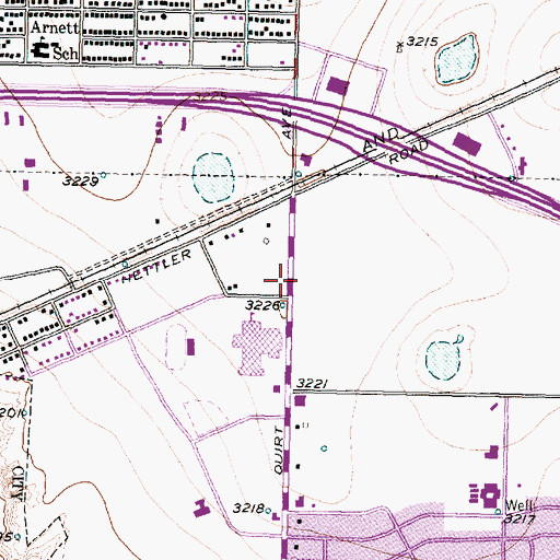 Topographic Map of MacKenzie Terrace Baptist Chapel Church, TX