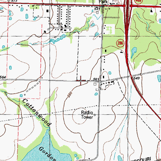 Topographic Map of Jehovahs Witnesses - Paris Church, TX