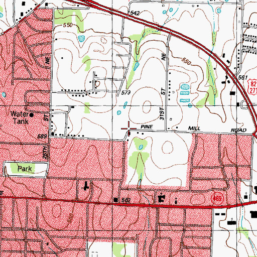 Topographic Map of The Church of Jesus Christ of Latter Day Saints, TX