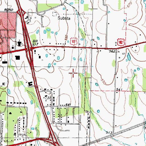 Topographic Map of Christ Community Church, TX