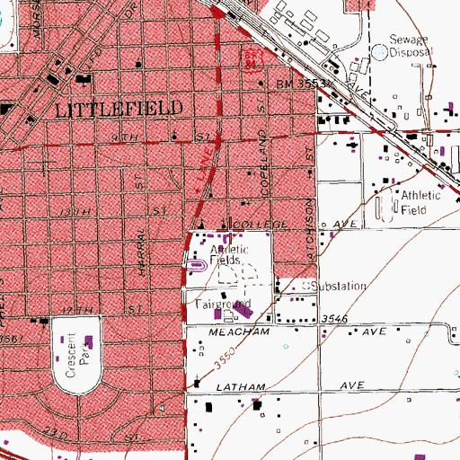 Topographic Map of New Covenant Assembly of God Church, TX