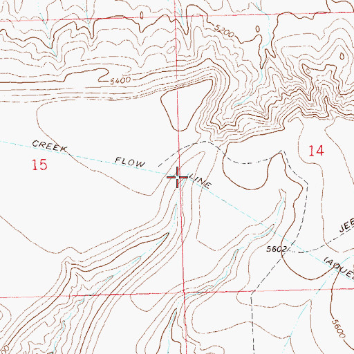 Topographic Map of Kannah Creek Flow Line, CO