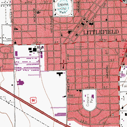 Topographic Map of New Life Fellowship Church, TX