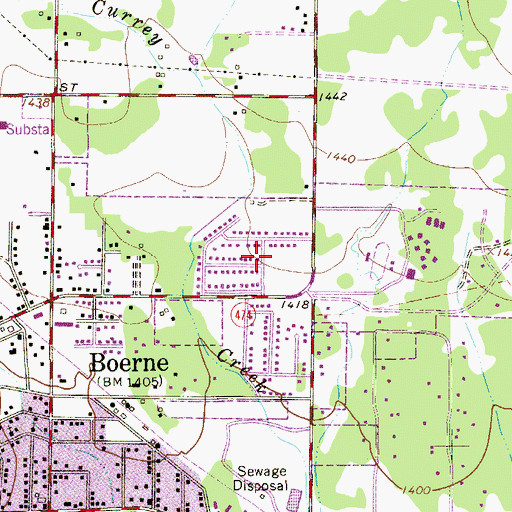 Topographic Map of The Church of Jesus Christ of Latter Day Saints, TX