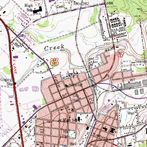 Topographic Map of First Mexican Baptist Church, TX