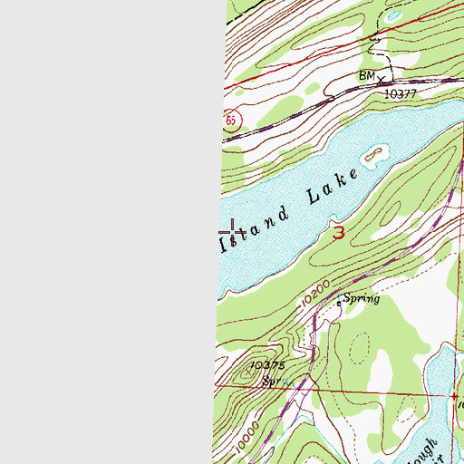 Topographic Map of Island Lake, CO