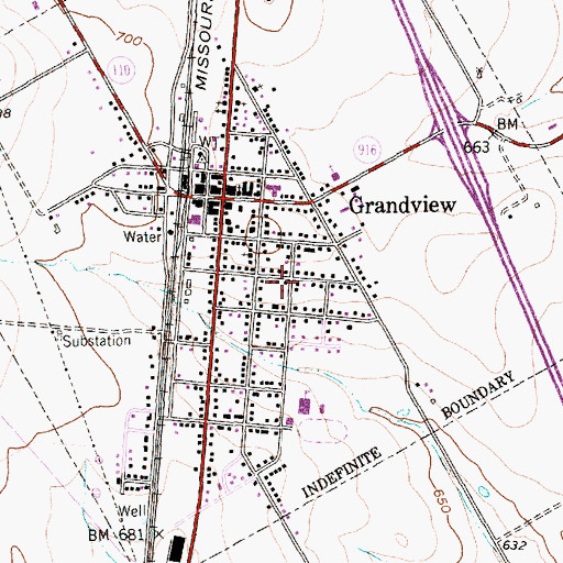 Topographic Map of Chapel of Faith Church, TX