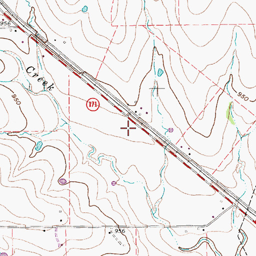 Topographic Map of Bethel Baptist Church, TX