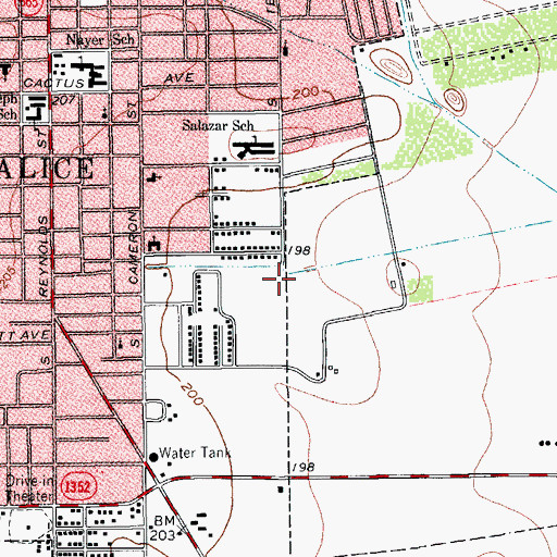 Topographic Map of Stonegate Baptist Church, TX