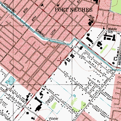 Topographic Map of Holy Trinity Episcopal Church, TX