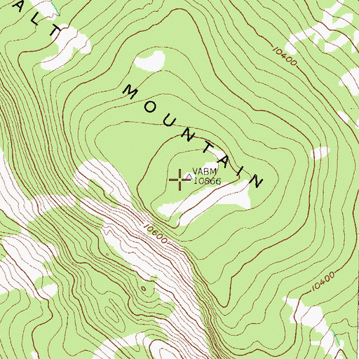 Topographic Map of Basalt Mountain, CO