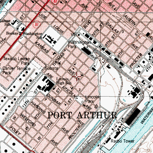 Topographic Map of Carter Chapel Church, TX