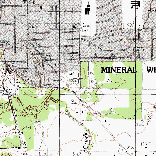 Topographic Map of Church of God, TX