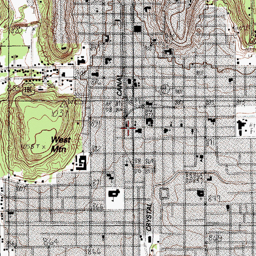 Topographic Map of Church of God in Christ, TX
