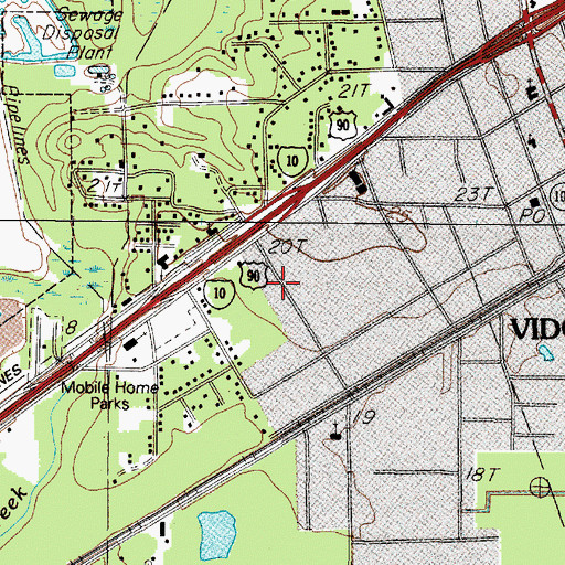 Topographic Map of Church of the Nazarene, TX