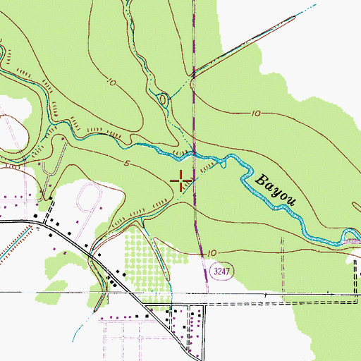Topographic Map of First Church of the Nazarene, TX