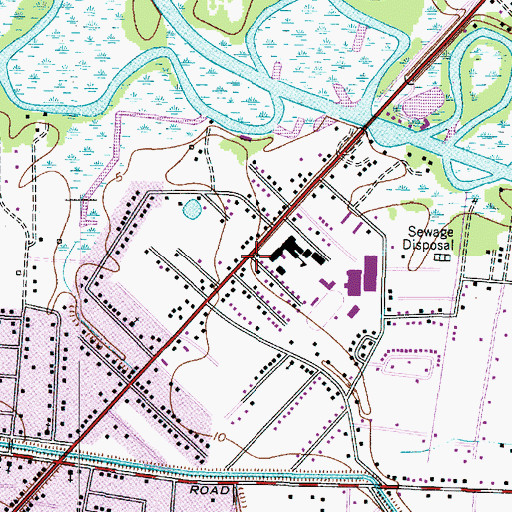 Topographic Map of Orangefield Pentecostal Church, TX