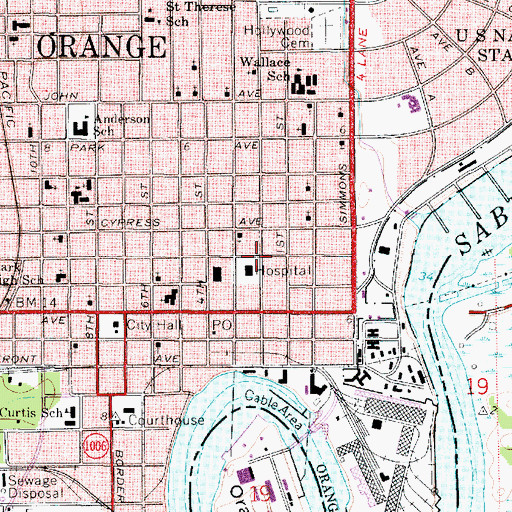 Topographic Map of Starlight Baptist Church, TX