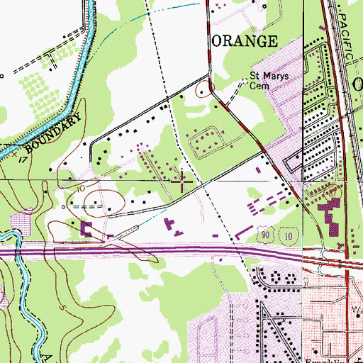 Topographic Map of Church of the Nazarene, TX