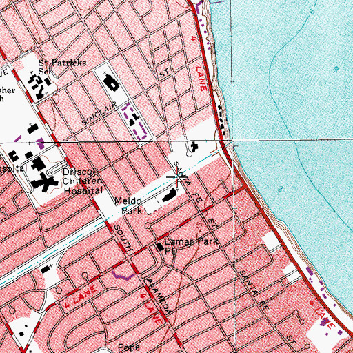 Topographic Map of Parkway Presbyterian Church, TX