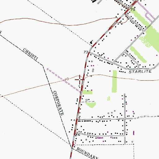 Topographic Map of Annaville Seventh Day Adventist Church, TX