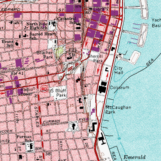 Topographic Map of Saint Nicholas Greek Orthodox Church, TX