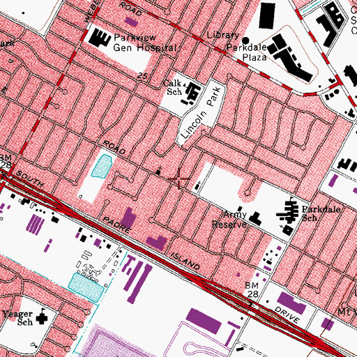 Topographic Map of Mcardle Road Baptist Church, TX