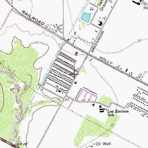 Topographic Map of Monte Sinai Baptist Church, TX