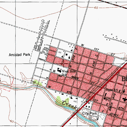 Topographic Map of New Hope Missionary Baptist Church, TX