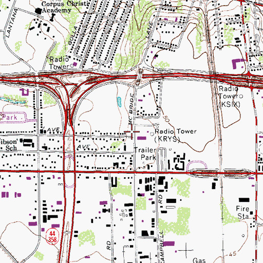 Topographic Map of Prince of Peace Baptist Mission Church, TX
