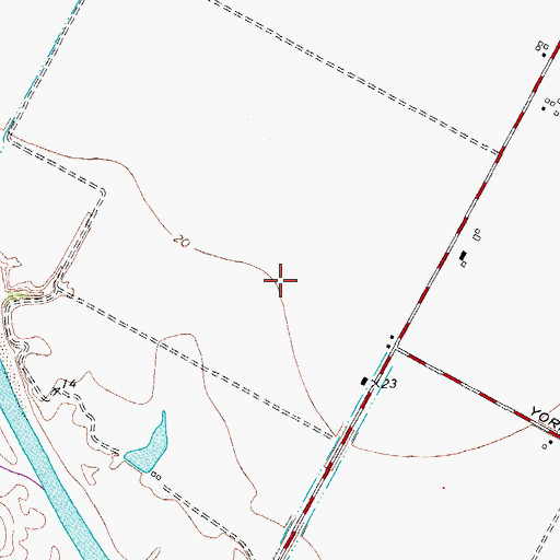 Topographic Map of Church of Christ - Lakeview, TX