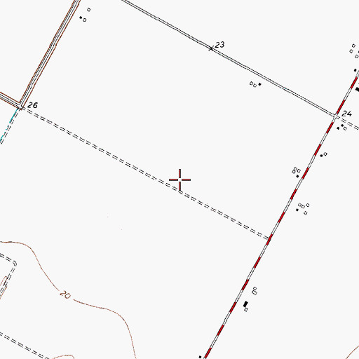 Topographic Map of Saint Paul United Church of Christ, TX