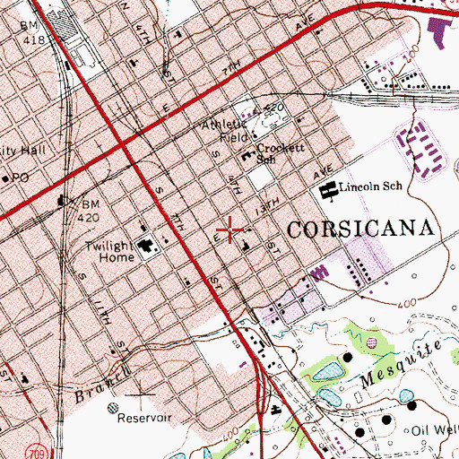Topographic Map of Bethel Seven Day Adventist Church, TX