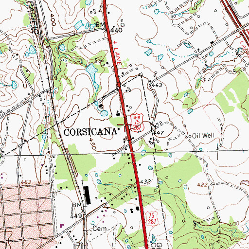 Topographic Map of Seventh Day Adventist Church, TX
